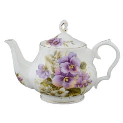 Pansy Teapot, 6-cup