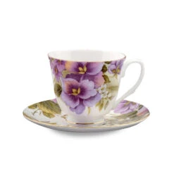 Pansy Cup & Saucer