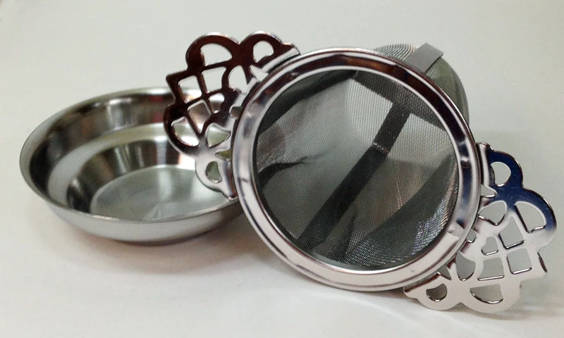 Filigree Teafilter W/bowl - WS 4 Filigree Teafilter W/bowl - WS - Image 2