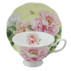 Peony Cup & Saucer