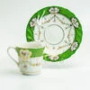 Green Swag Cup & Saucer -Simpson & Vail Store A2282