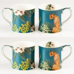 Tropical Cat Coffee Mug