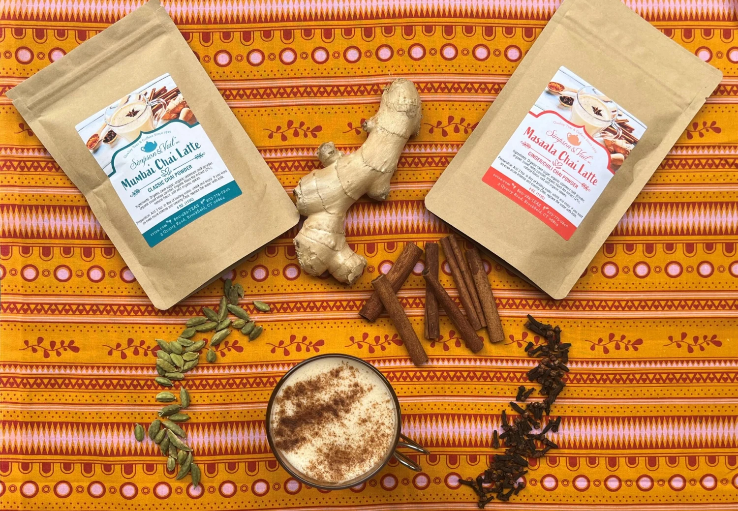 Masaala Chai Latte - Organic - Ginger/Chili Chai Powder, 4oz Pkg 4 Masaala Chai Latte - Organic - Ginger/Chili Chai Powder, 4oz Pkg - Image 2