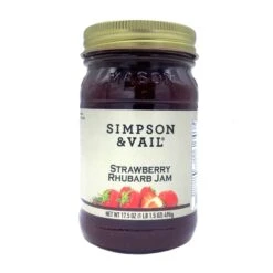 S&V Natural Strawberry Rhubarb Jam, 17.5 Oz