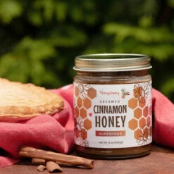 HoneyGramz Cinnamon Creamed Honey 6oz Jar -Simpson & Vail Store F2380 2