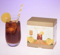 Lemon Quencher Black Iced Teabags -Simpson & Vail Store IcedTeabagsBoxGlass