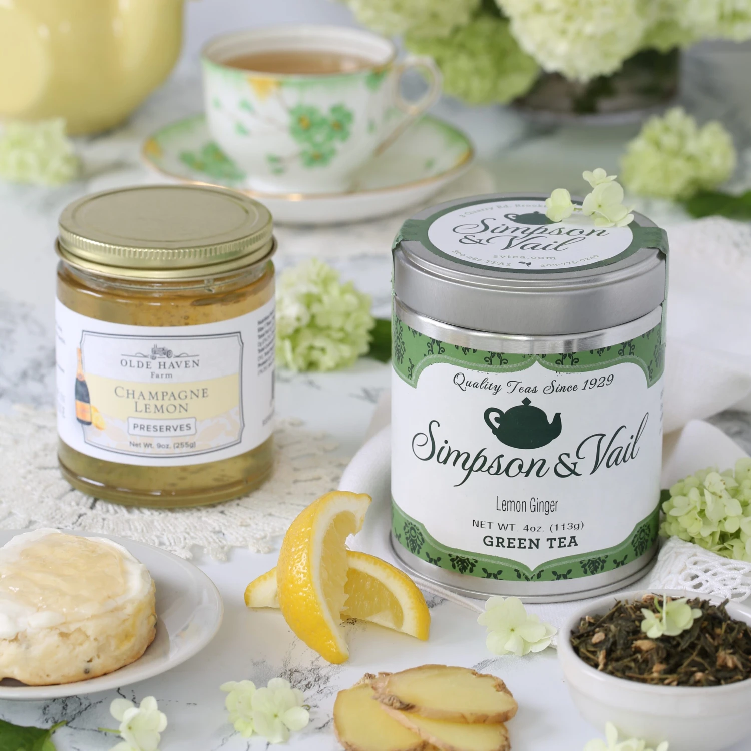 Green Lemon Ginger Tea 4 Green Lemon Ginger Tea - Image 2