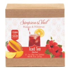 Mango & Hibiscus Herbal Fruits Iced Teabags - WS