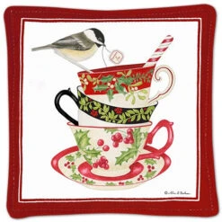 Spiced Mug Mats - Holiday Designs 21 Spiced Mug Mats - Holiday Designs -Simpson & Vail Store SMM 3 Teacups Bird 5fe79b8d 302c 4c62 abdd b76a08035e7b