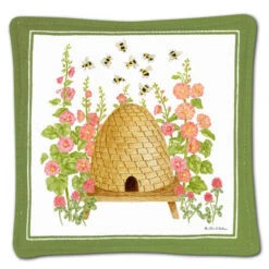 Spiced Mug Mats -Simpson & Vail Store SMM BeehiveHollyhock