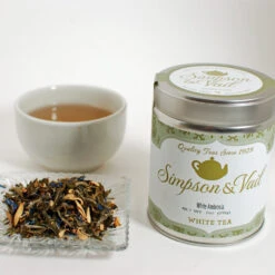 White Ambrosia Tea - WS -Simpson & Vail Store WhiteAmbrosiaTin 954753d7 b58a 4ac7 824f 7cfb1112f4d7