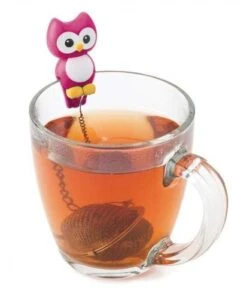 Owl Tea Infuser -Simpson & Vail Store a2087pink
