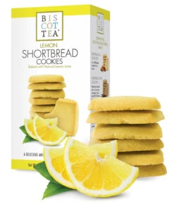 Biscottea, Lemon Shortbread, 5.6 Oz Box