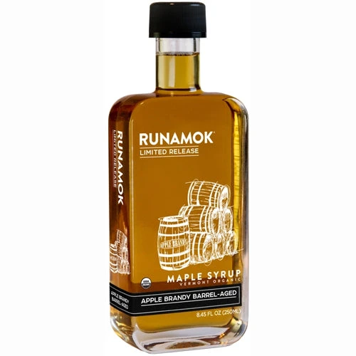 Runamok Organic Apple Brandy Barrel-Aged Maple Syrup, 250ml 3 Runamok Organic Apple Brandy Barrel-Aged Maple Syrup, 250ml